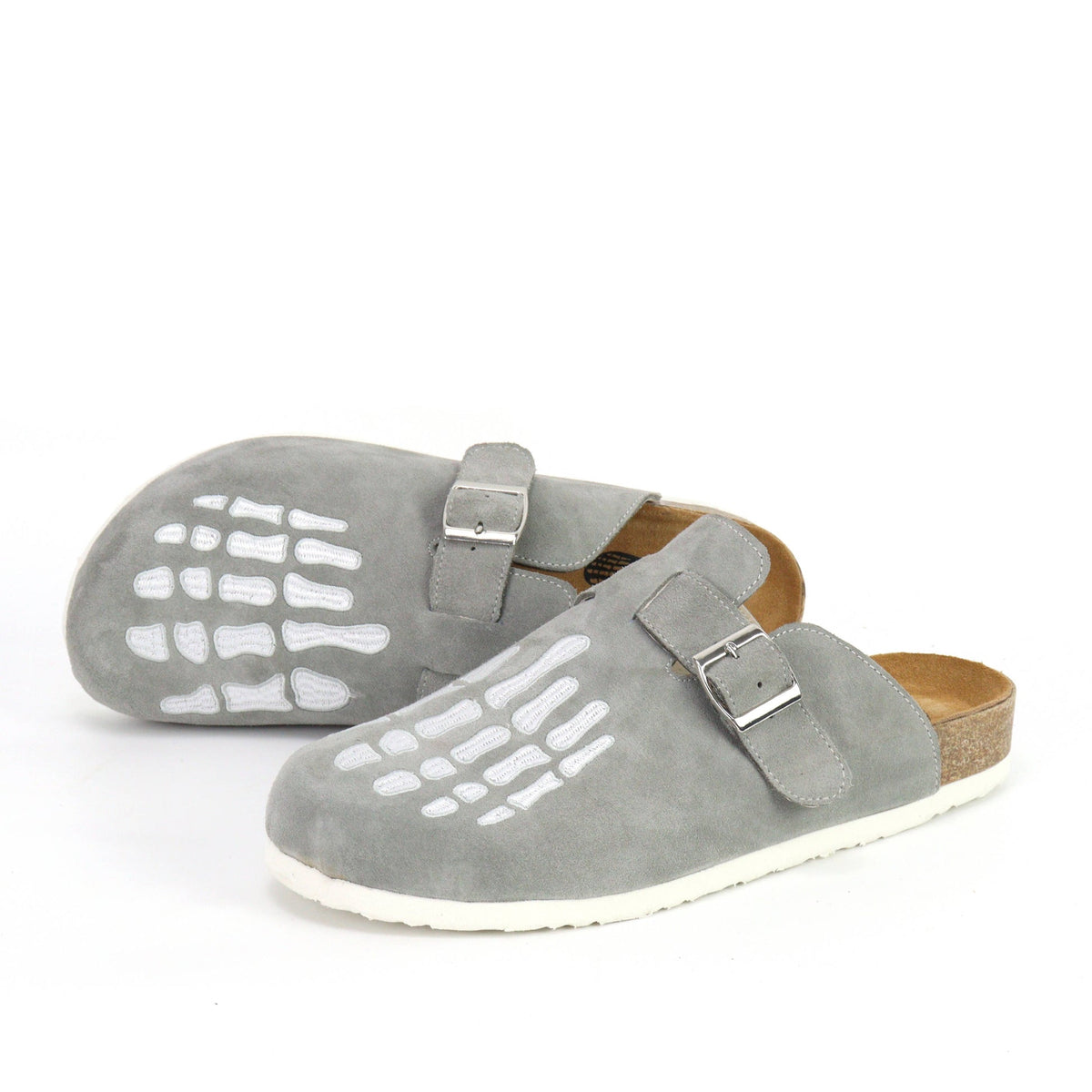 Zueco calavera gris Milano Vibes