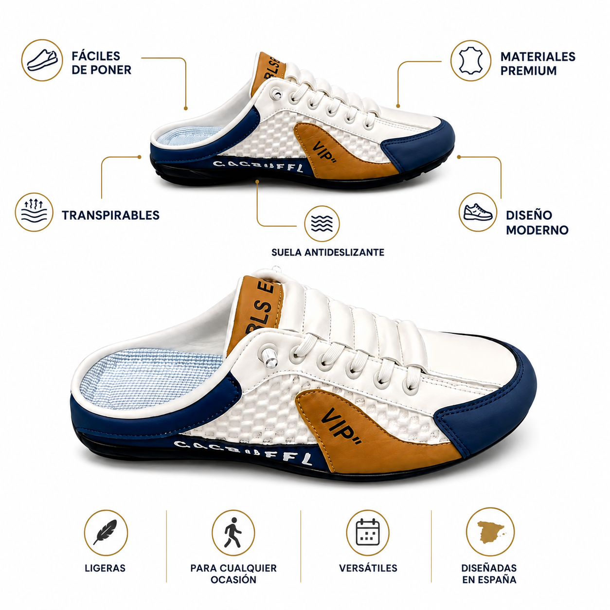 Zapatillas Slip-On Milano Comfort