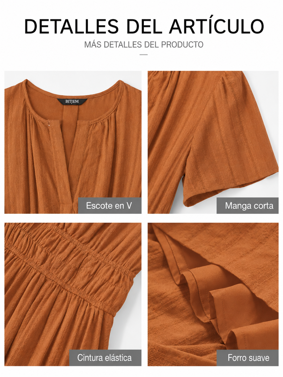 Vestido largo boho - detalles del artículo