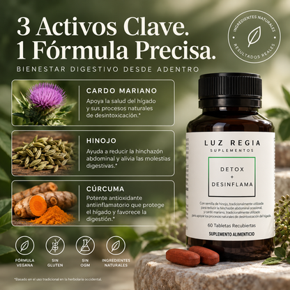 Detox + Desinflama — Luz Regia Suplements