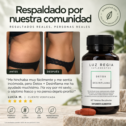 Detox + Desinflama — Luz Regia Suplements