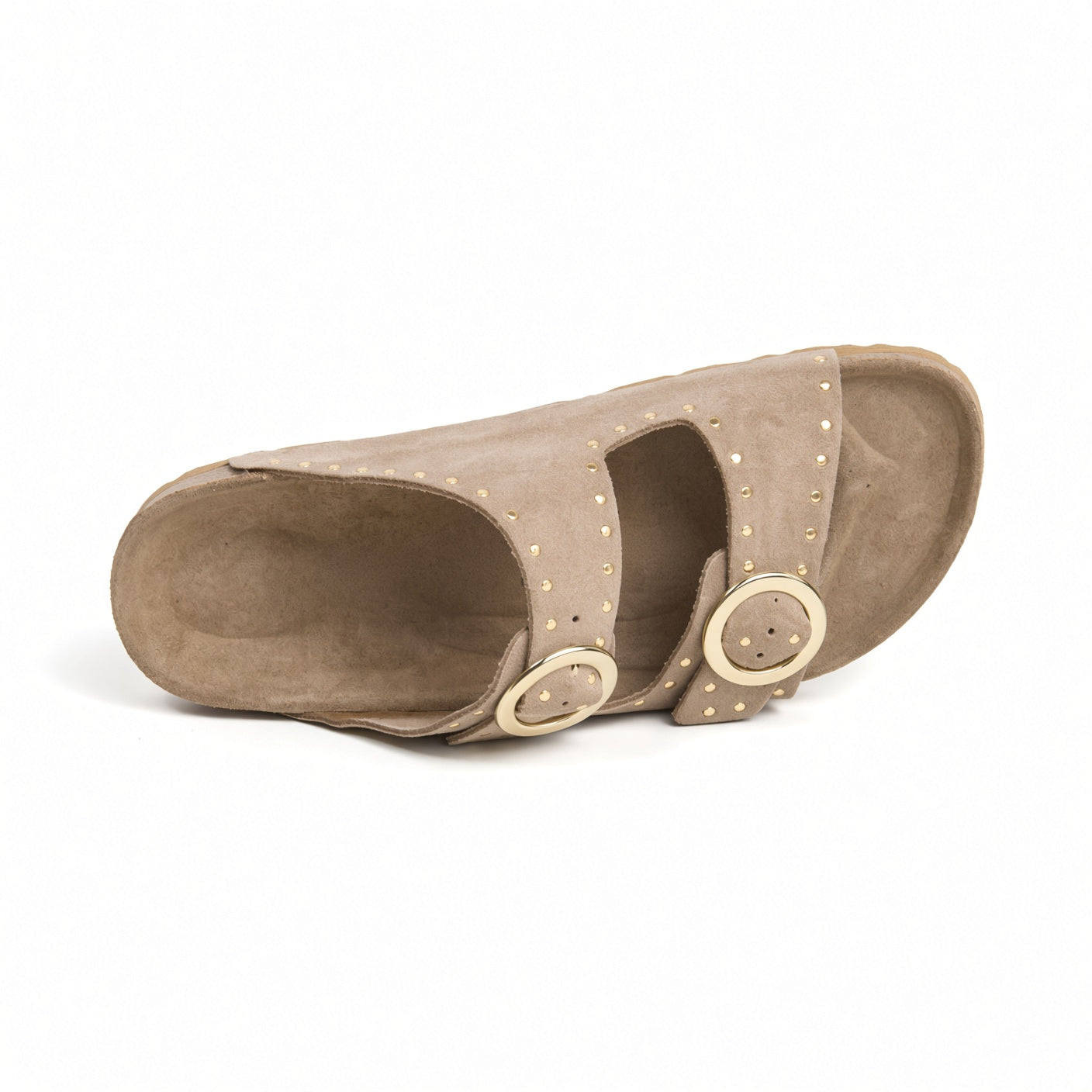 Sandalia de ante beige Milano Vibes - vista suela
