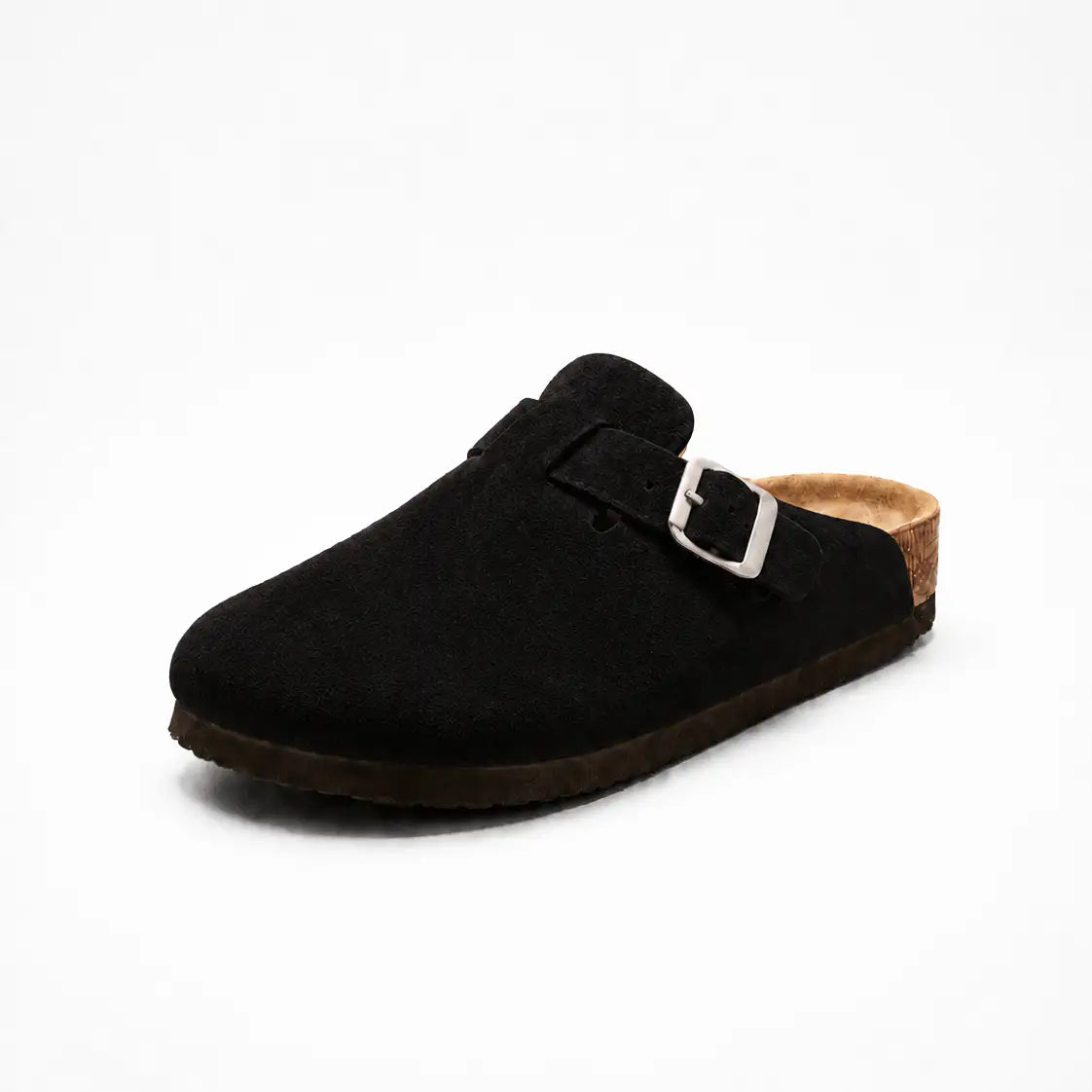 Zuecos de ante - Negro