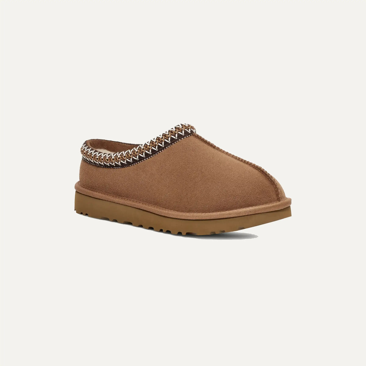 Pantufla sherpa castaño Milano Vibes - angulo 2